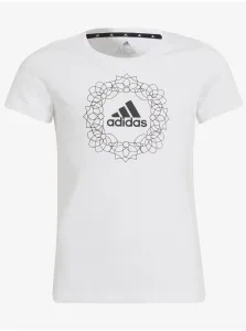 White Girls' T-Shirt adidas Performance - unisex #4274892