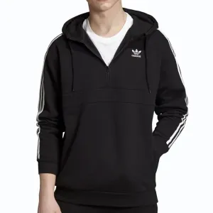 Adidas Originals 3-Stripes Zip Hoodie Black - Size:L