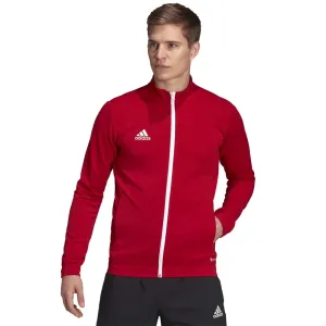 adidas ENT22 TK JKT Pánska futbalová mikina, červená, veľkosť #4191547