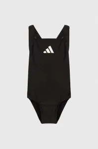 Jednodielne detské plavky adidas Performance 3 BARS SOL ST čierna farba #6989639