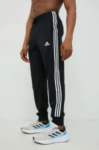 Tréningové nohavice adidas pánske, čierna farba, s nášivkou,  IC0041