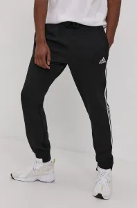 Nohavice adidas GK8821 pánske, čierna farba, s nášivkou