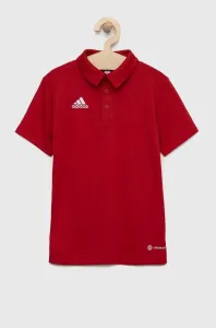 Detské polo tričko adidas Performance ENT22 POLO Y červená farba, jednofarebné #8663267
