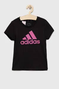 adidas ESS BL T Dievčenské tričko, čierna, veľkosť #6253922