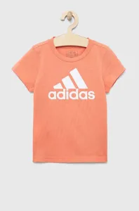adidas ESS BL T Dievčenské tričko, oranžová, veľkosť
