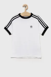 Detské bavlnené tričko adidas Originals biela farba, s potlačou #5770668