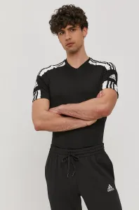 adidas SQUAD 21 JSY SS Pánsky futbalový dres, čierna, veľkosť #428012