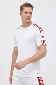 Tréningové tričko adidas Performance Squadra 21 biela farba, s nášivkou