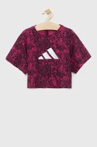 adidas TI AOP TEE Dievčenské tréningové tričko, ružová, veľkosť #6184937