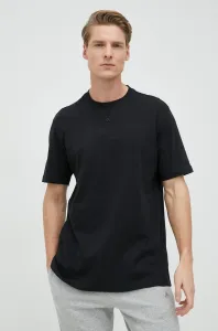 Bavlnené tričko adidas čierna farba, jednofarebné, IC9793