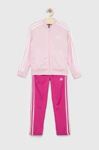 Detská tepláková súprava adidas G 3S ružová farba #7277384