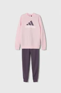 Detská tepláková súprava adidas ružová farba #8763378