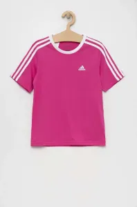 Detské bavlnené tričko adidas G 3S BF ružová farba #8202503