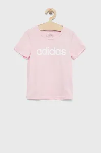 adidas LIN T Dievčenské tričko, ružová, veľkosť #6798846