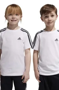 Detské bavlnené tričko adidas LK 3S CO biela farba, vzorovaný #8834493