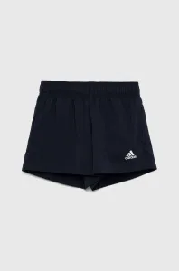Detské krátke nohavice adidas U PL tmavomodrá farba, nastaviteľný pás #6722770