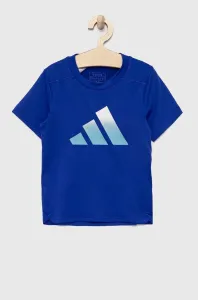 Detské tričko adidas B TI TEE tmavomodrá farba, s potlačou #7579747