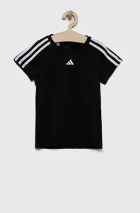 Detské tričko adidas čierna farba