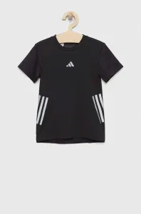Detské tričko adidas U RUN 3S čierna farba, vzorované #7526931