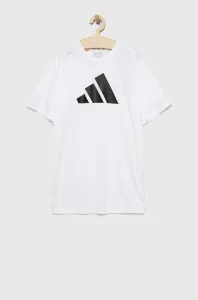 Detské tričko adidas U TR-ES LOGO biela farba, s potlačou #7521019