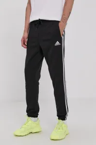 Nohavice adidas GK8822 pánske, čierna farba, s nášivkou
