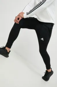 Nohavice adidas pánske, čierna farba, jednofarebné #5578569