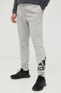 Nohavice adidas Essentials Fleece Tapered Cuff Logo Sivá / Čierna #257312