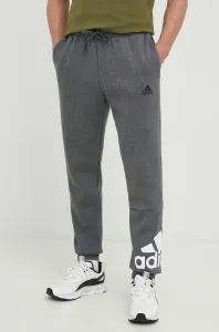 Tepláky adidas pánske, šedá farba, melanžové #253735