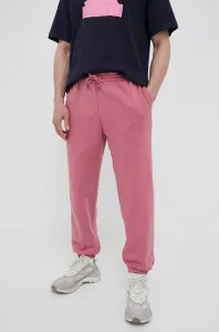 Tepláky adidas ružová farba, jednofarebné