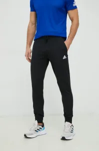 Tréningové nohavice adidas pánske, čierna farba, jednofarebné #4242373