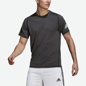 Tričko adidas GU2777 pánske, šedá farba, s potlačou