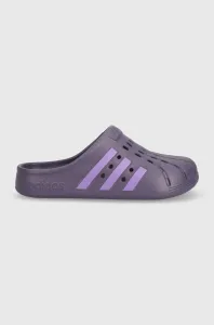 Šľapky adidas fialová farba