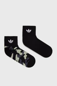 Ponožky adidas Originals (2-pack) HC9528 čierna farba