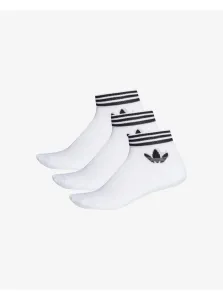 Set of three pairs of socks in white adidas Originals - unisex #158733