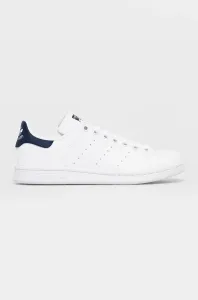 Topánky adidas Originals H68621-WHT/DKBLU, biela farba, na plochom podpätku #1005202