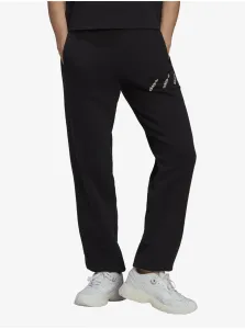 Nohavice adidas Originals HM4872 dámske, čierna farba, s potlačou