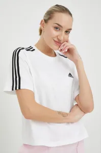 Bavlnené tričko adidas biela farba, HR4915