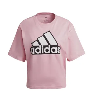 Dámské tričko adidas ESSENTIALS LOGO BOXY Ružová
