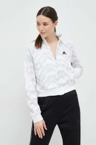 Mikina adidas dámska, biela farba, vzorovaná #8256966