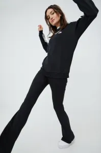 Mikina adidas HC9124 dámska, čierna farba, s nášivkou