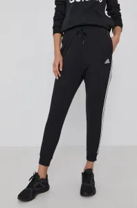 Nohavice adidas GR9604 dámske, čierna farba, s nášivkou #7820480