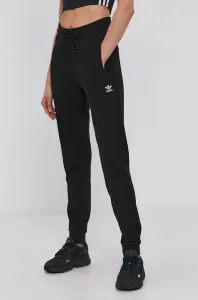 Nohavice adidas Originals H37878 dámske, čierna farba, jednofarebné #175702