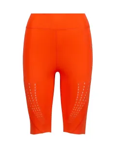 Tréningové šortky adidas by Stella McCartney HD9106 dámske, oranžová farba, jednofarebné, vysoký pás #2625221