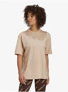 Tričko adidas Originals HM4878 dámsky, béžová farba, #202108