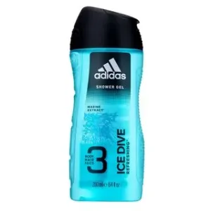 Adidas Ice Dive sprchový gél pre mužov šampón a sprchový gél 2v1 pre mužov 250 ml