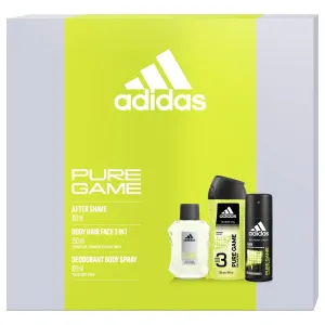 Adidas Pure Game - voda po holení 100 ml + deodorant ve spreji 150 ml + sprchový gel 250 ml