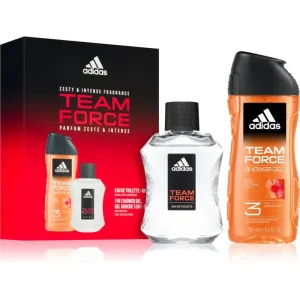 Adidas Team Force darčeková kazeta toaletná voda 100 ml + sprchovací gél 250 ml pre mužov
