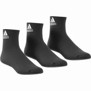 adidas PERFORMANCE ANKLE THIN 3PP Set ponožiek, čierna, veľkosť 35 - 38