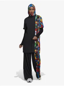 Čierne dámske vzorované šaty adidas Originals #677407