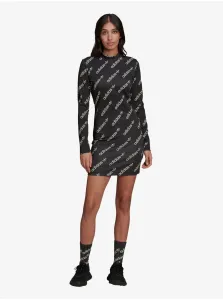 Black Patterned Dress adidas Originals - Women #721176